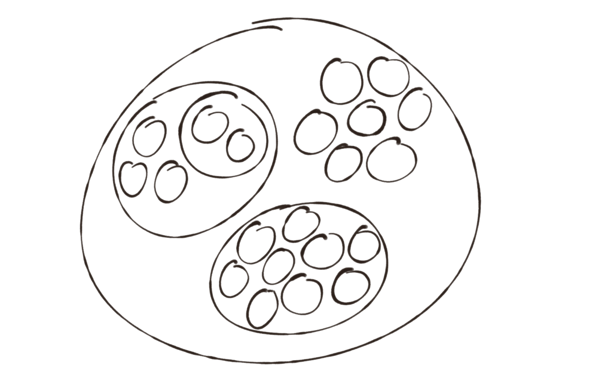 Mehrere ineinander geschachtelte Kreise.